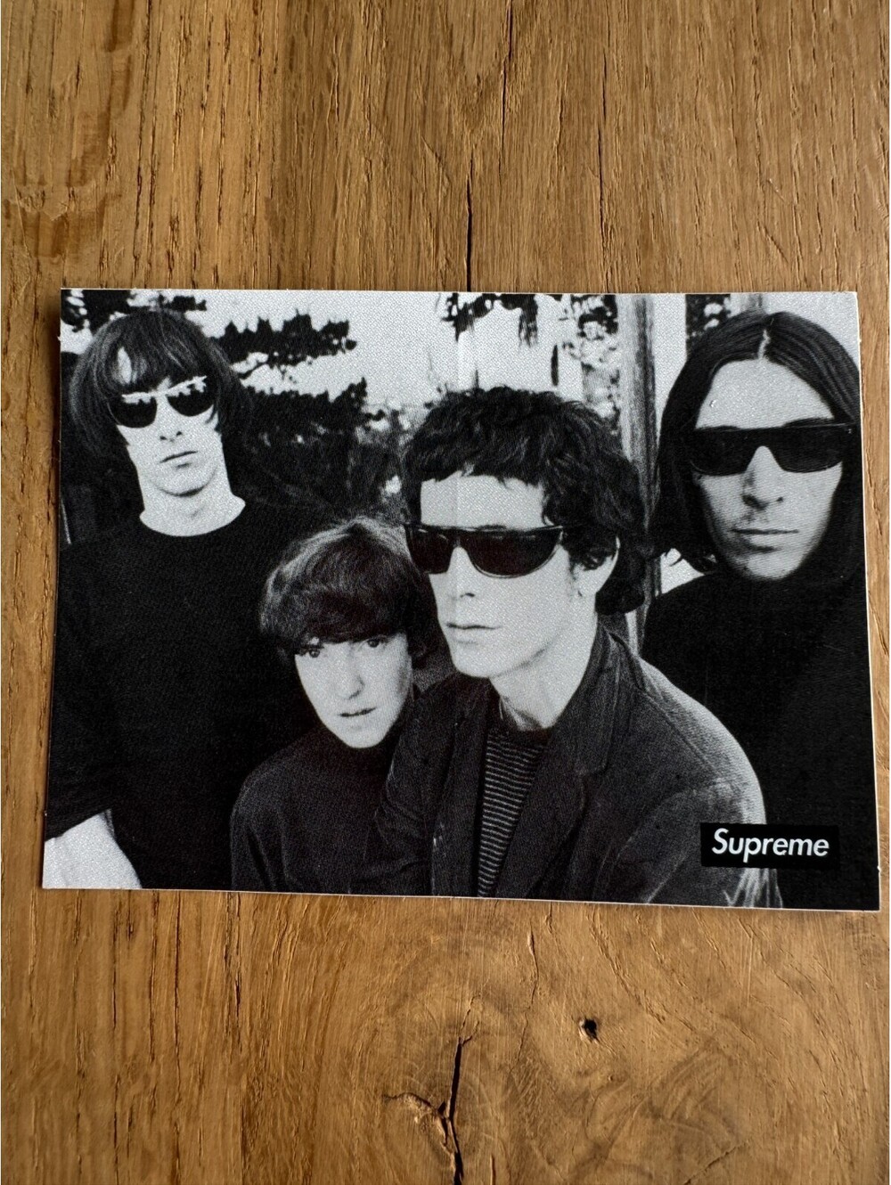 SUPREME NYC Sticker Box Logo The Velvet Underground